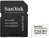 Карта памяти SanDisk High Endurance microSDXC SDSQQNR-128G-GN6IA 128GB (с адаптером)