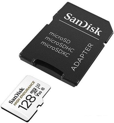 Карта памяти SanDisk High Endurance microSDXC SDSQQNR-128G-GN6IA 128GB (с адаптером), фото 2