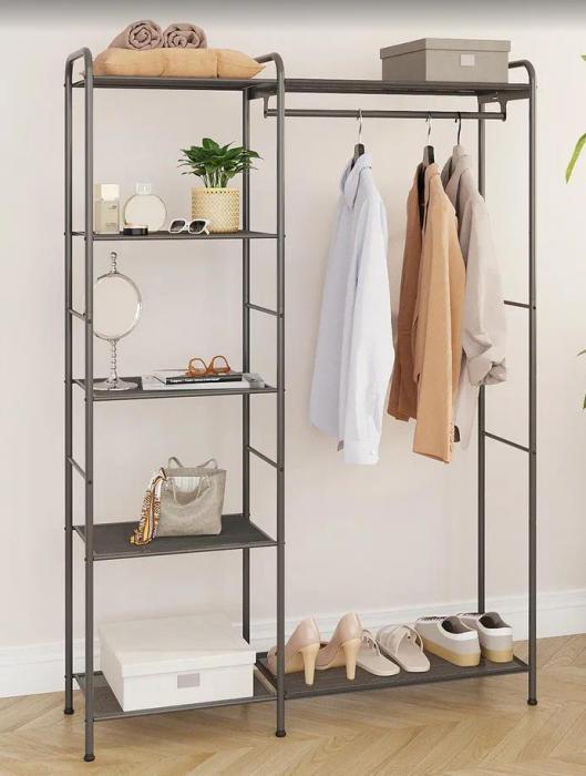 ЗМИ Гардеробная система Валенсия 1 (VALENCIA 1 clothes rack) (Графит) ГСВ1 ГР - фото 1 - id-p226679581