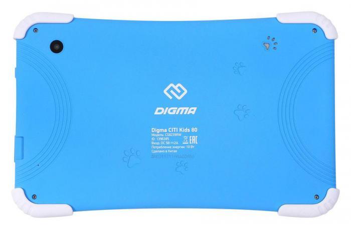 Детский планшет Digma CITI Kids 80 8", 1GB, 8GB, Wi-Fi, Android 10.0 Go голубой [cs8239rw] - фото 5 - id-p226759308
