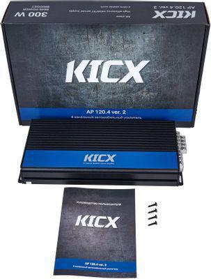 Усилитель автомобильный Kicx AP 120.4 ver.2, черный [2062101] - фото 7 - id-p226578965