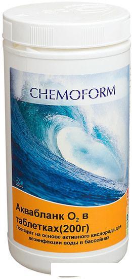 Химия для бассейна Chemoform Аквабланк О2 в таблетках по 200г 1кг - фото 1 - id-p225721234