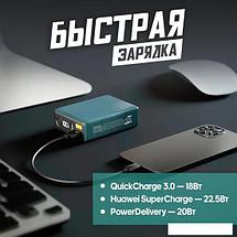 Внешний аккумулятор Olmio QX-10 10000mAh (темно-зеленый), фото 3