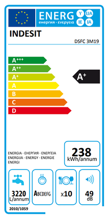 Посудомоечная машина Indesit DSFC 3M19, фото 2