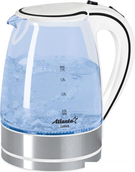 Чайник Atlanta ATH-691 (белый/черный)