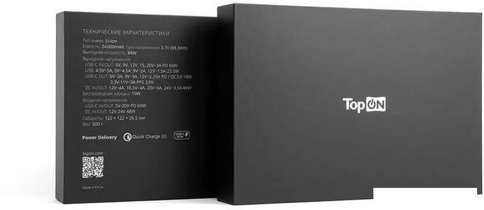 Внешний аккумулятор TopON TOP-T84 (черный) - фото 9 - id-p226411381