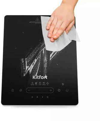 Плита Инфракрасная Kitfort КТ-153 черный/серебристый стеклокерамика (настольная) - фото 6 - id-p226161700