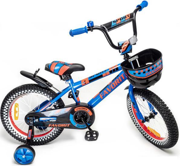 Детский велосипед Favorit Sport 18 SPT-18BL (синий) - фото 1 - id-p226580496