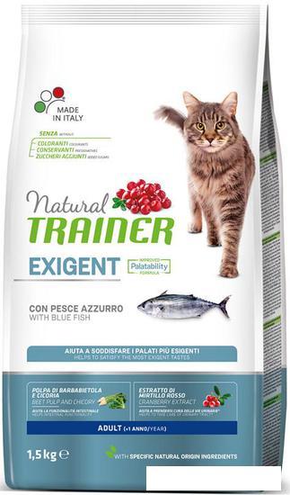Сухой корм для кошек Trainer Natural Exigent Adult с океанической рыбой 1.5 кг - фото 1 - id-p226864972