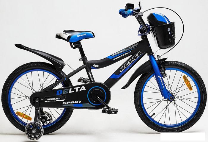 Детский велосипед Delta Sport 20 (черный/синий, 2019) - фото 1 - id-p226205910