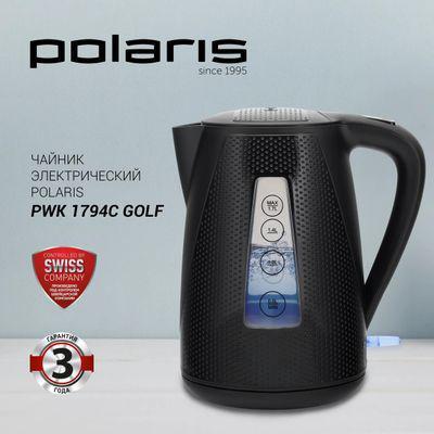 Чайник электрический Polaris PWK 1794C Golf, 2200Вт, черный - фото 9 - id-p226680053