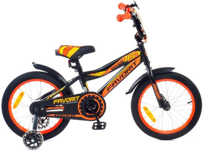 Детский велосипед Favorit Biker 16 BIK-16OR (оранжевый) - фото 1 - id-p226205963
