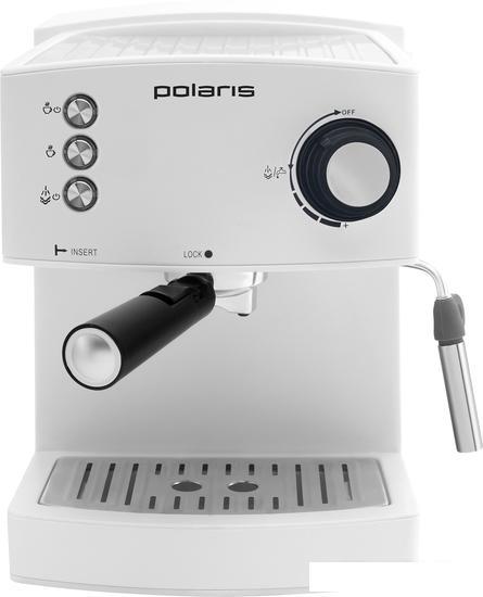 Рожковая помповая кофеварка Polaris PCM 1527E Adore Crema (белый) - фото 4 - id-p226681350