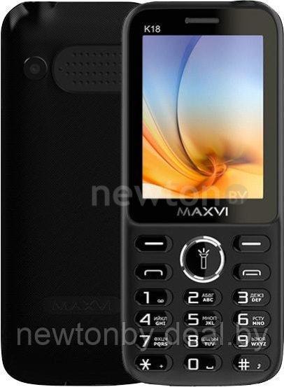 Кнопочный телефон Maxvi K18 (черный) - фото 1 - id-p227131268