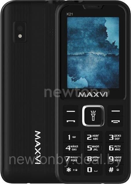 Кнопочный телефон Maxvi K21 (черный)