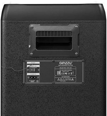Музыкальный центр Ginzzu GM-205, 120Вт, с караоке, Bluetooth, FM, USB, micro SD, черный, - фото 2 - id-p226305100