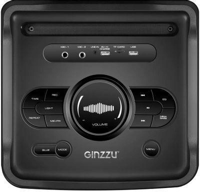 Музыкальный центр Ginzzu GM-205, 120Вт, с караоке, Bluetooth, FM, USB, micro SD, черный, - фото 10 - id-p226305100
