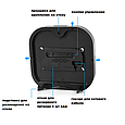 Большие настенные (настольные) часы Время Календарь День недели Температура Таймер Секундомер Пульт управления, фото 5