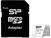 128Gb - Silicon Power MicroSD Class 10 Superior SP128GBSTXDA2V20SP с адаптером SD (Оригинальная!)