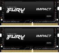 Оперативная память Kingston Fury Impact KF426S16IBK2/64 DDR4 - 2x 32ГБ 2666МГц, для ноутбуков (SO-DIMM), Ret