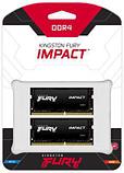 Оперативная память Kingston Fury Impact KF426S16IBK2/64 DDR4 - 2x 32ГБ 2666МГц, для ноутбуков (SO-DIMM), Ret, фото 3