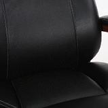 Кресло BRABIX Magnum EX-701, на колесиках, рециклированная кожа/кожзам, черный/черный [531827], фото 5