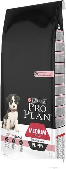 Сухой корм для собак Pro Plan Puppy Medium Sensitive Skin 12 кг - фото 1 - id-p226580820