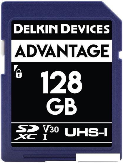Карта памяти Delkin Devices SDXC Advantage UHS-I 128GB