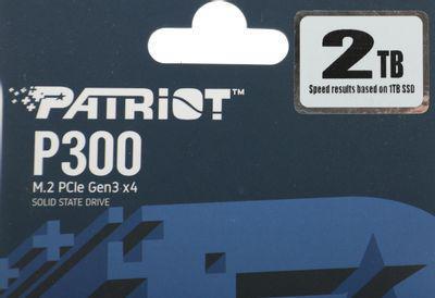SSD накопитель Patriot P300 P300P2TBM28 2ТБ, M.2 2280, PCIe 3.0 x4, NVMe, M.2 - фото 3 - id-p226333814