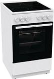 Электрическая плита Gorenje GEC5A41WG, стеклокерамика, белый/черный, фото 4