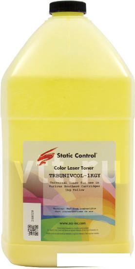 Тонер Static Control Универсальный для Brother Color (желтый) 1 кг