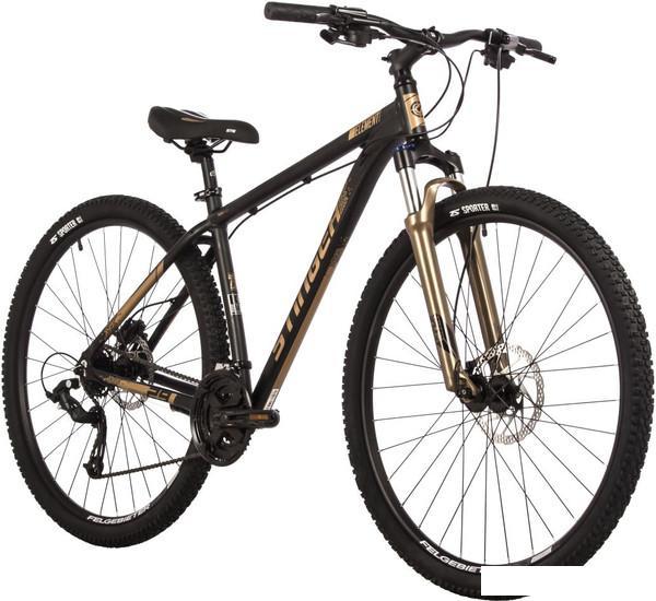 Велосипед Stinger Element Pro 29 р.18 2023 (черный/золотистый) - фото 2 - id-p226580895