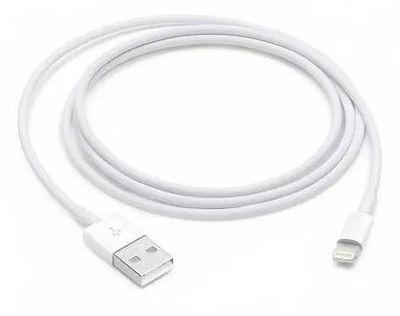 Кабель Apple A1480, Lightning (m) - USB (m), 1м, MFI, белый [mxly2zm/a] - фото 1 - id-p226357206