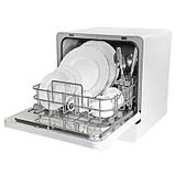 Посудомоечная машина Oursson DW4002TD/WH, компактная, настольная, 41см, загрузка 4 комплектов, белая, фото 5
