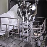 Посудомоечная машина Oursson DW4002TD/WH, компактная, настольная, 41см, загрузка 4 комплектов, белая, фото 6