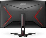 Монитор AOC Gaming C32G2ZE/BK 31.5", черный/красный и черный, фото 3