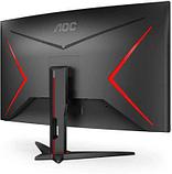 Монитор AOC Gaming C32G2ZE/BK 31.5", черный/красный и черный, фото 4