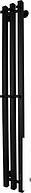 Полотенцесушитель Маргроид Ferrum Inaro СНШ 100x6 6 крючков профильный (черный матовый, таймер справ