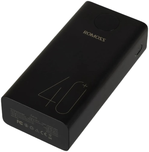 Внешний аккумулятор Romoss PEA40 40000mAh (черный) - фото 1 - id-p226580943