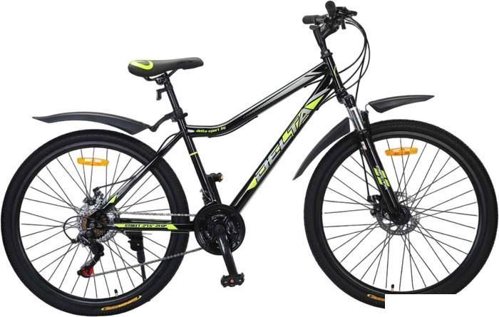 Велосипед Delta Street 27.5 2701 (черный/зеленый) - фото 1 - id-p226580951