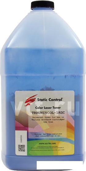 Тонер Static Control Универсальный для Brother Color (циан) 1 кг