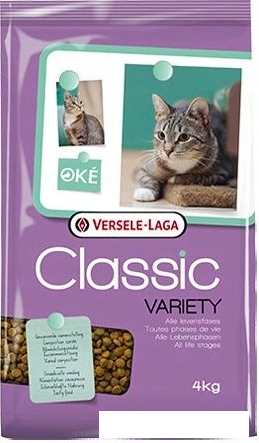 Сухой корм для кошек Versele Laga Oke Classic Variety 4 кг