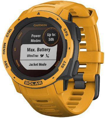 Смарт-часы Garmin Instinct Solar, 40мм, 1.2", черный/оранжевый / оранжевый [010-02293-09] - фото 1 - id-p226410532
