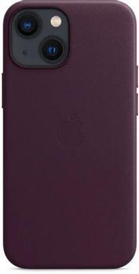 Чехол (клип-кейс) Apple Leather Case with MagSafe, для Apple iPhone 13 mini, темная вишня [mm0g3ze/a] - фото 2 - id-p226410587