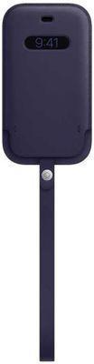 Чехол (футляр) Apple Leather Sleeve with MagSafe, для Apple iPhone 12 mini, темно-фиолетовый [mk093ze/a] - фото 1 - id-p226410613