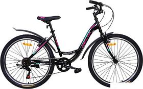 Велосипед Delta Butterfly 26 2607 (черный/розовый)