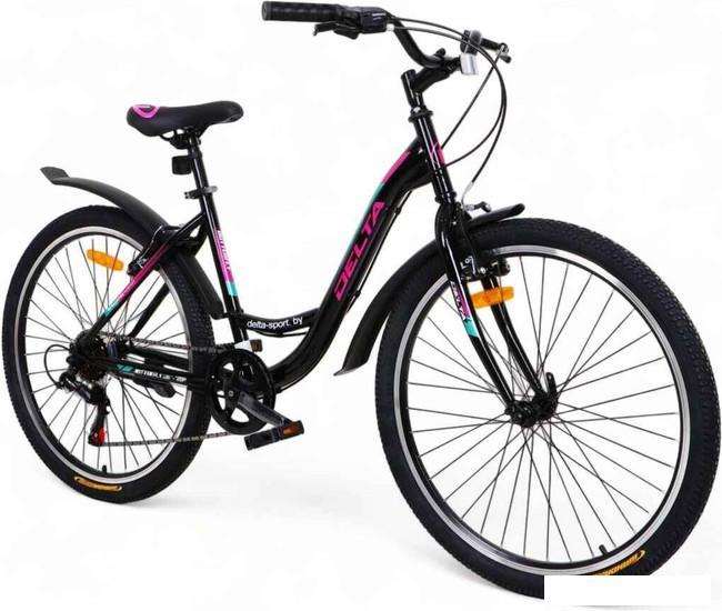 Велосипед Delta Butterfly 26 2607 (черный/розовый) - фото 2 - id-p226580987