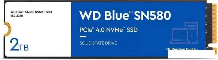 SSD WD Blue SN580 2TB WDS200T3B0E - фото 1 - id-p226411915