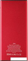 Внешний аккумулятор TFN Blaze LCD PD 22.5W 10000mAh (красный), фото 3