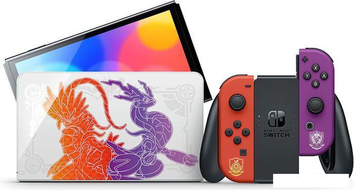 Игровая приставка Nintendo Switch OLED Pokеmon Scarlet and Violet Edition - фото 2 - id-p226806673